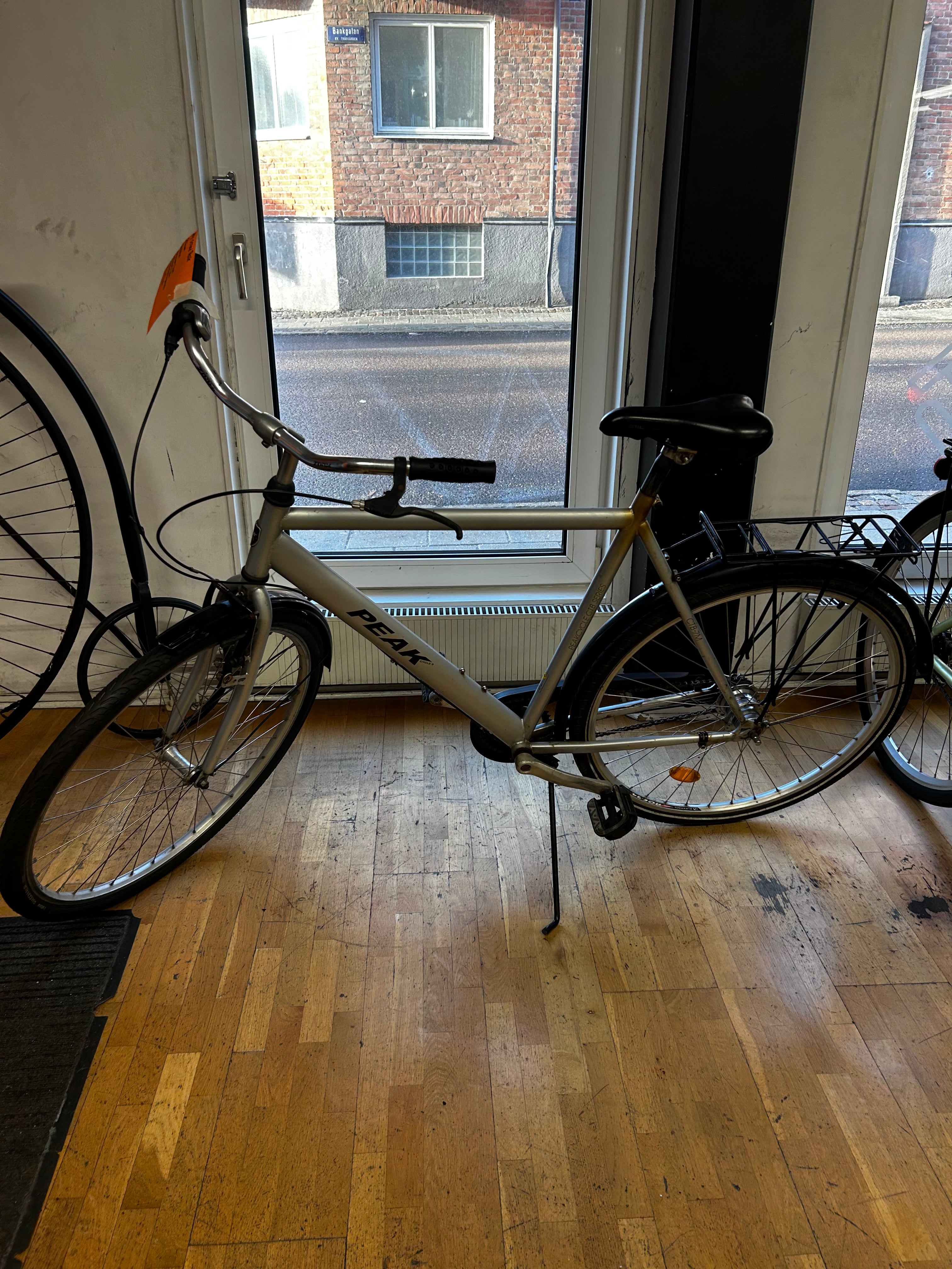 Grå herrcykel i Lund